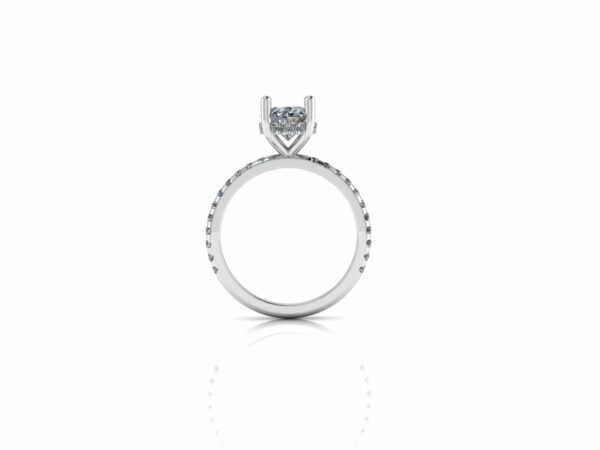 Custom 14k gold lab-grown diamond engagement ring