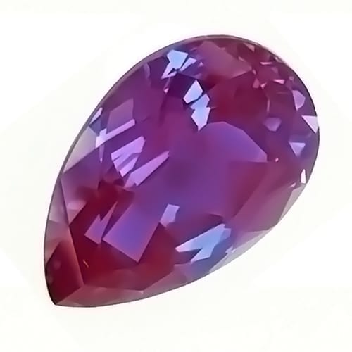 Pear shaped alexandrite