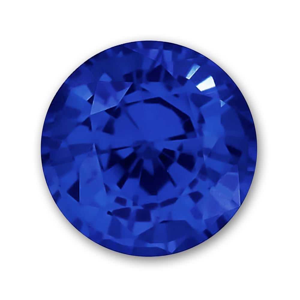 Natural Kashmir Royal Blue Sapphire 8.15 Cts Perfect Round Cut Loose Gemstone 