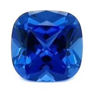 2.70ct Loose Cushion Cut Lab Created Blue Sapphire Gemstone 8 x 8mm 