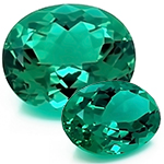 Chatham Oval Blue Emeralds