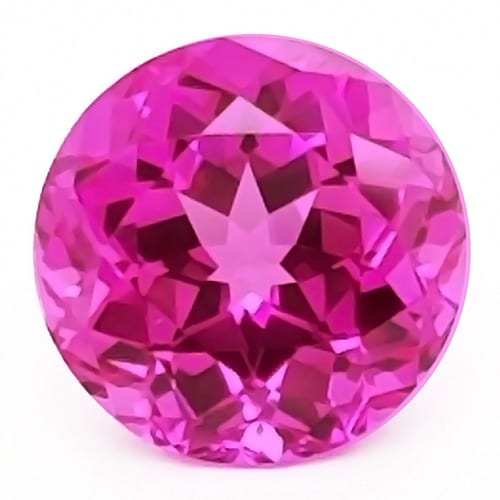 2mm 15mm Lab Created Bright Pink Sapphire Rounds 
